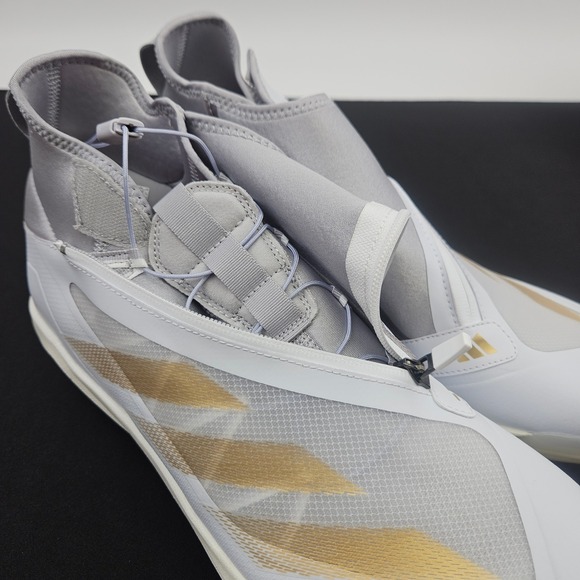 Adidas Adizero Impact+ BSB Baseball Cleats Men's 11 White Gold Lightweight - Picture 8 of 9